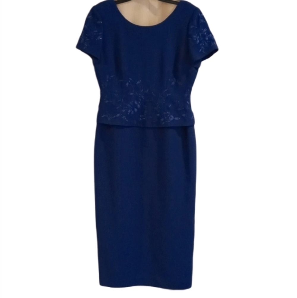 Donna Morgan petites size 8 embroidered dress